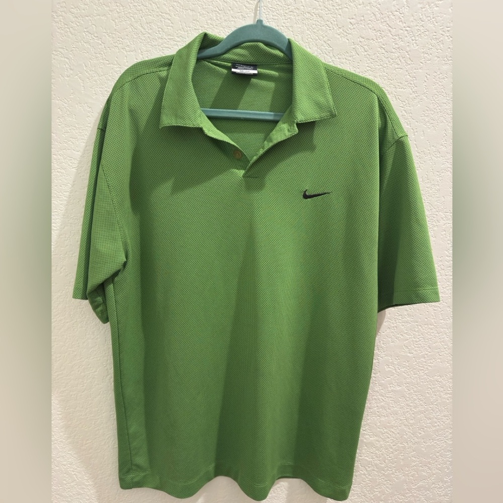 Nike Men's Green Polo golf Shirt